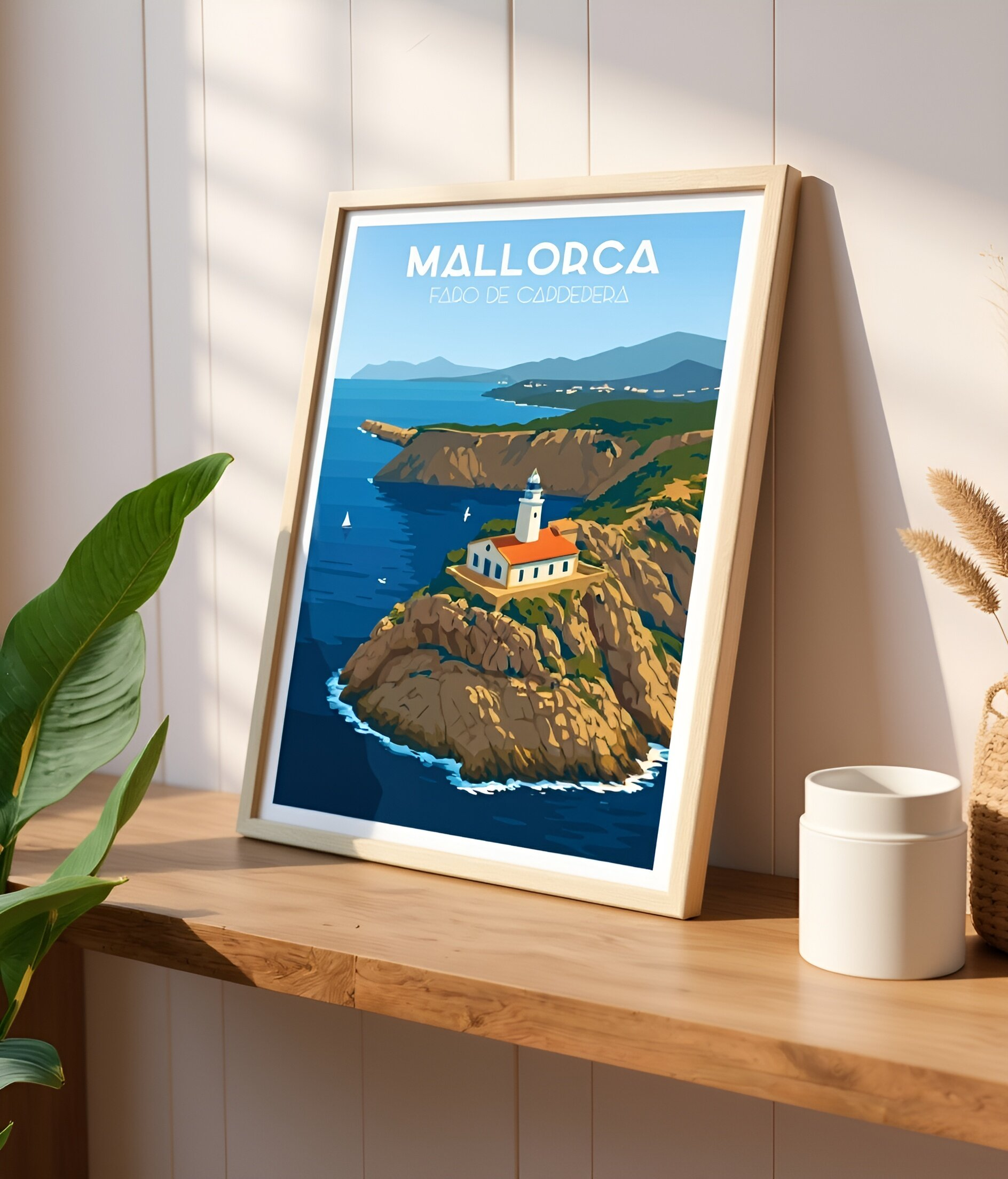 Poster and prints of the Capdepera Lighthouse, Mallorca