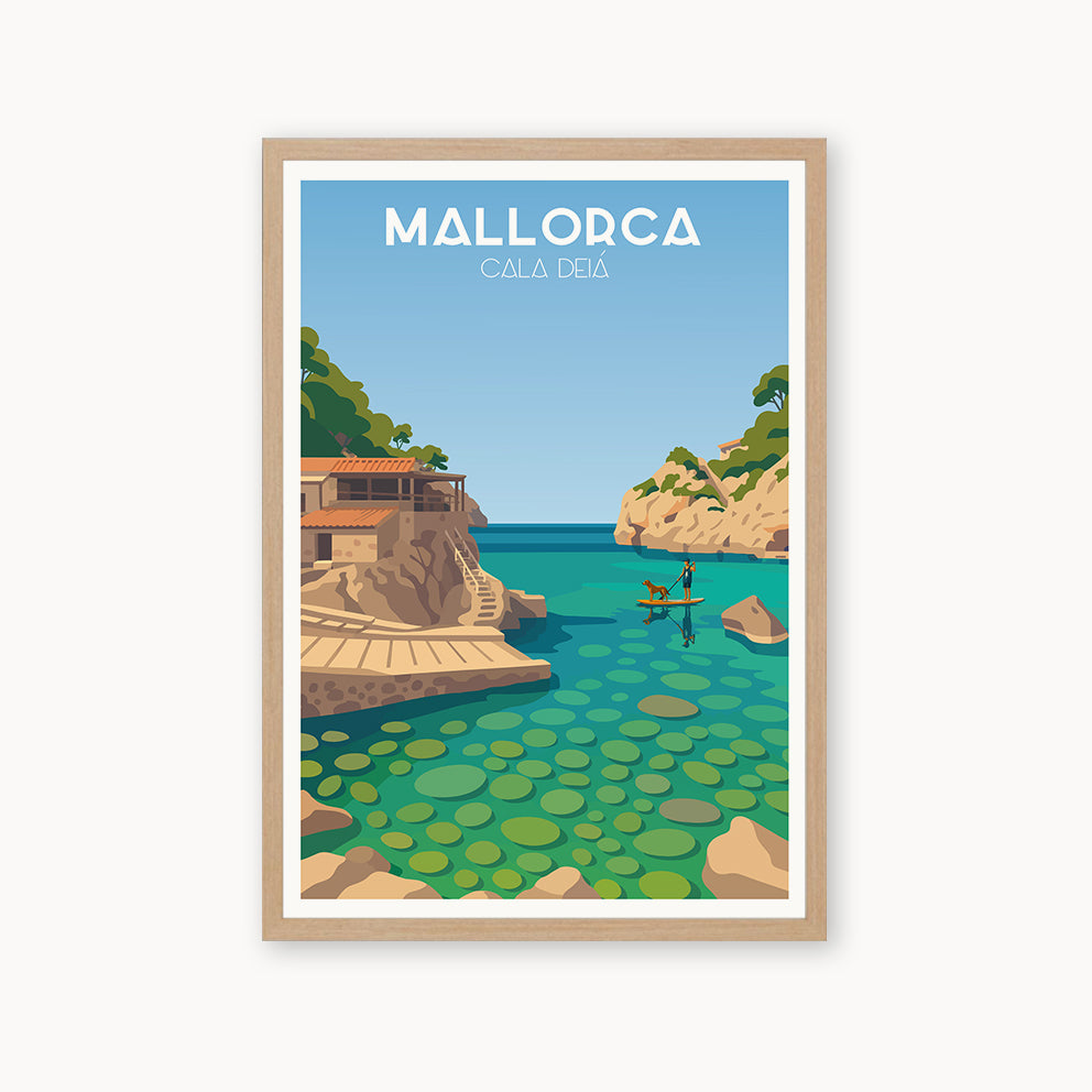 Poster and prints of Cala Deiá, Mallorca