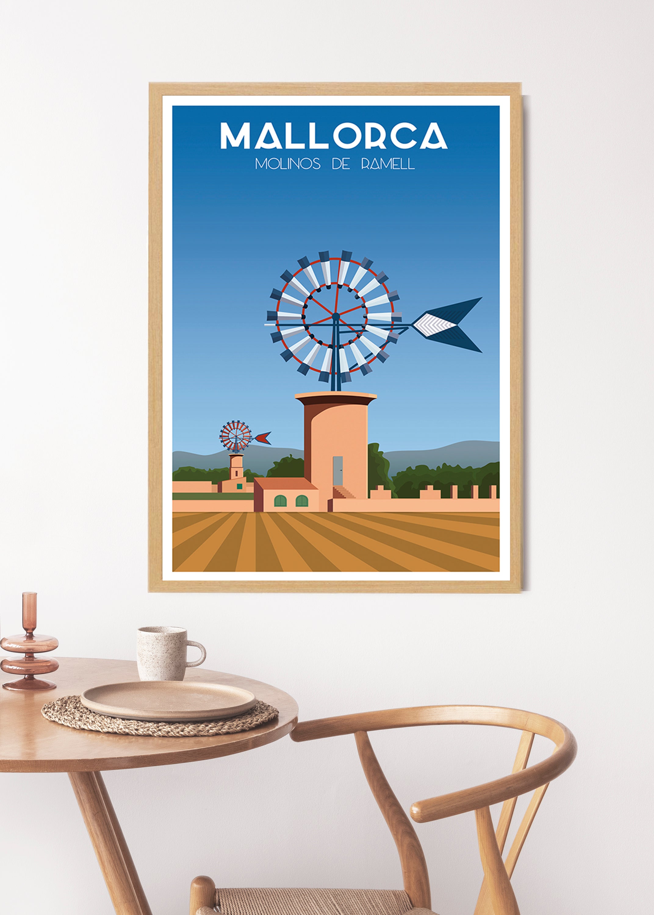 Poster and prints of the Mills of Ramell, Mallorca