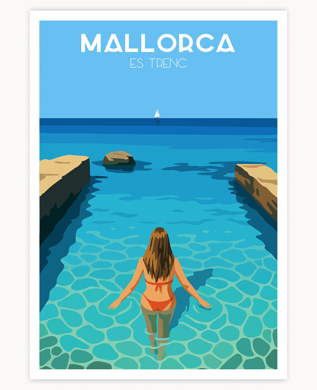 Poster und Drucke von Es Trenc, Mallorca