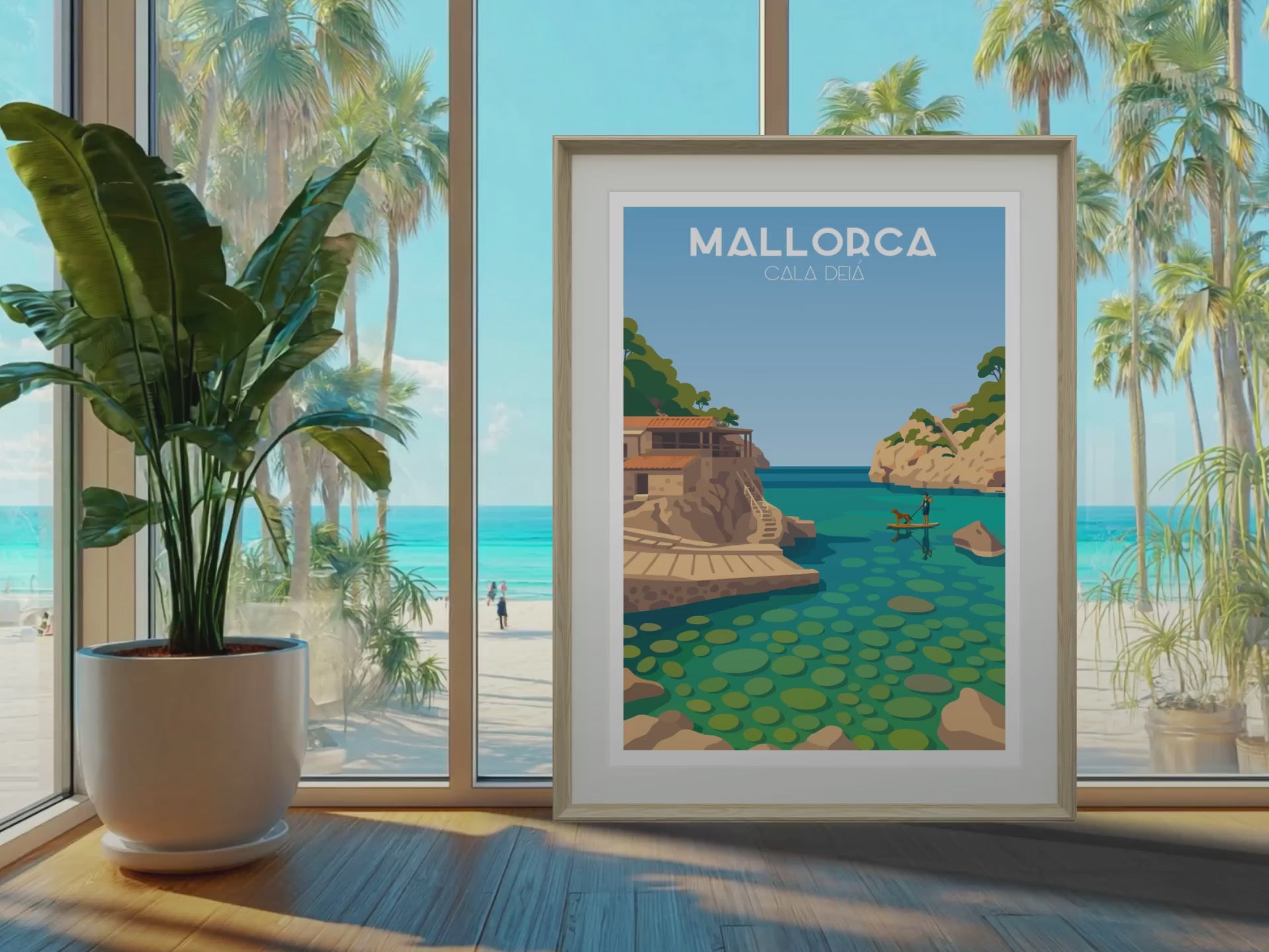 Póster y láminas de Cala Deiá, Mallorca