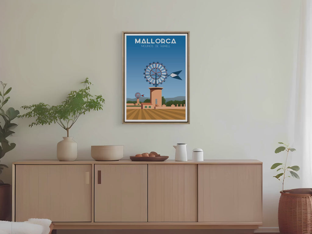 Poster und Drucke der Mühlen von Ramell, Mallorca